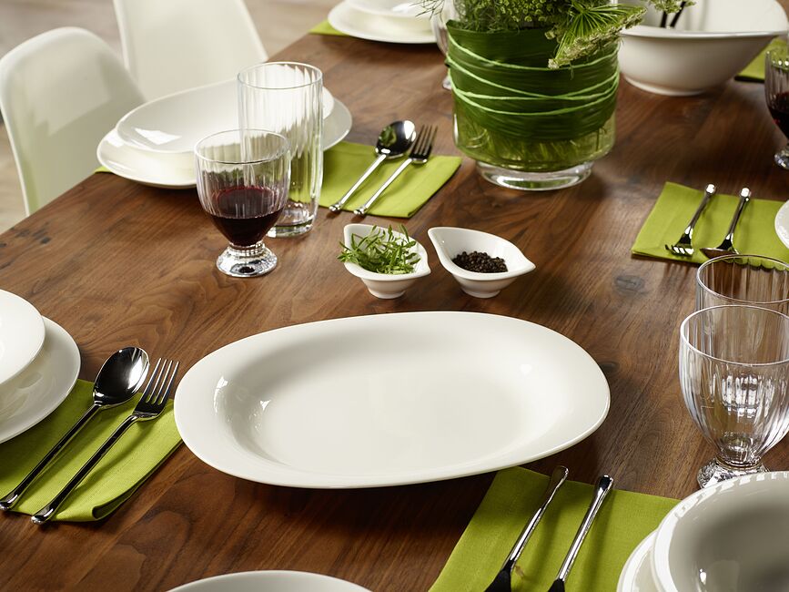 New Cottage Basic Plat de Service, ovale, 34 cm