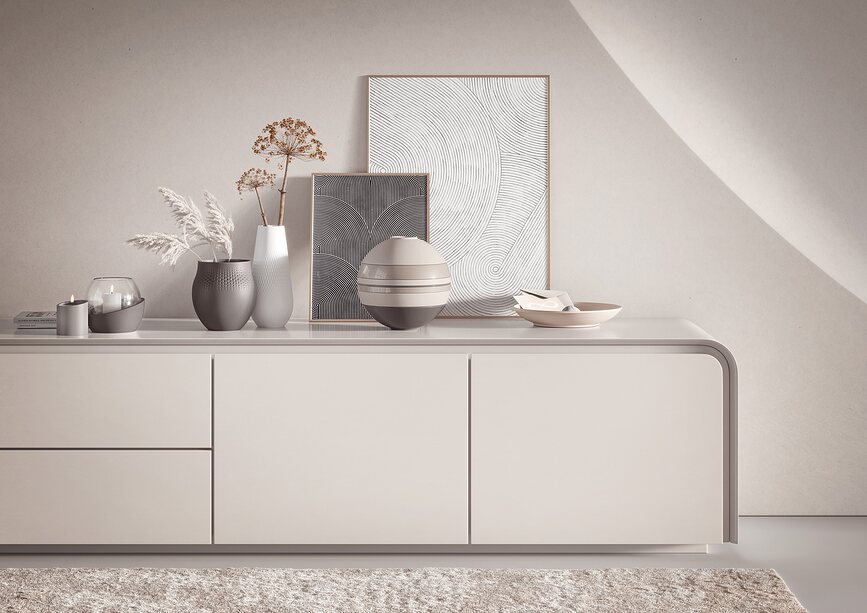 NewMoon Assiette creuse, 29 cm, beige