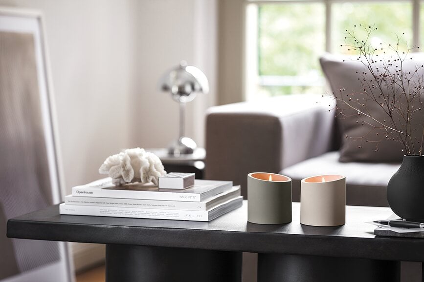 NewMoon Beige Home Energy Αρωματικό Κερί, μπεζ