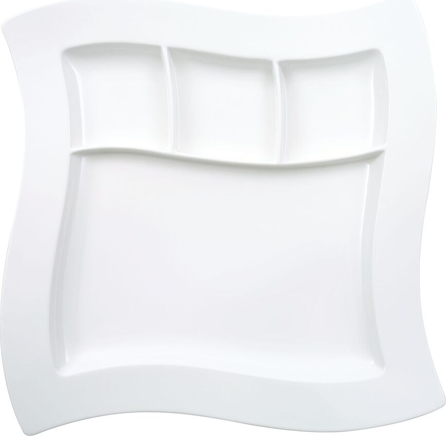 NewWave Πιάτο Σερβιρίσματος με διαχωριστικό, 27 cm