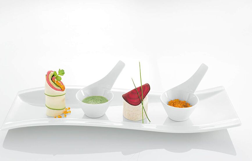 NewWave Plat de service pour apéritifs, 15 x 42 cm