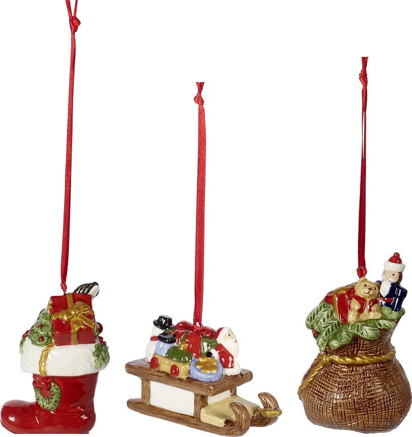 Nostalgic Ornaments Christbaumschmuck Geschenke 3 St.