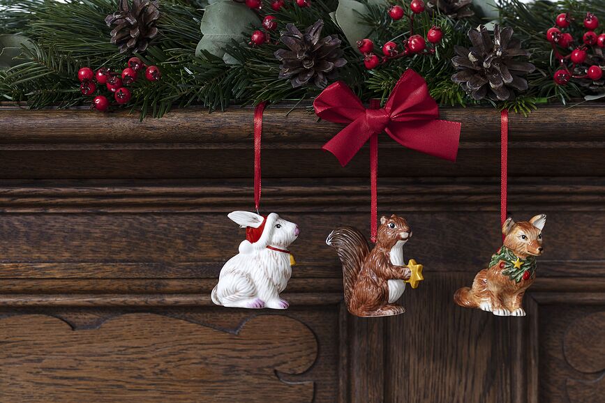 Nostalgic Ornaments Christmas tree decorations animals 3 pcs - FA