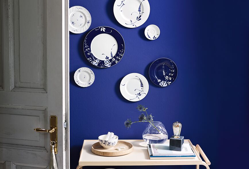 Old Luxembourg Brindille Krožnik za zajtrk, 22 cm, moder