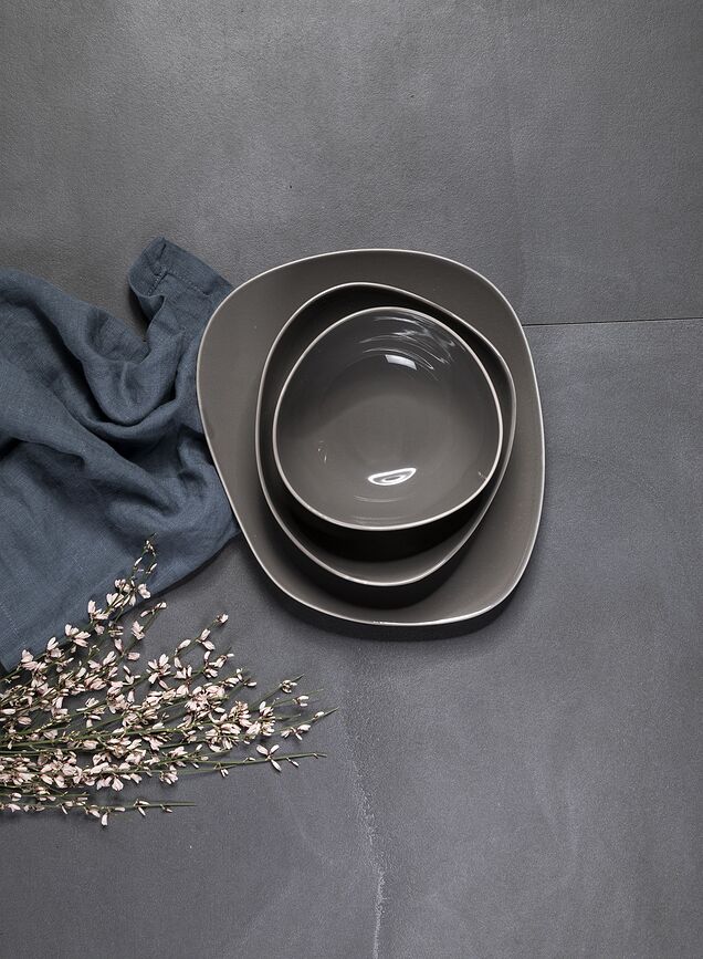 Organic Krožnik za zajtrk, taupe