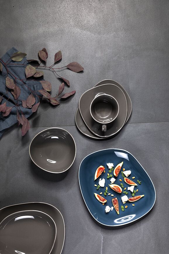 Organic Krožnik za zajtrk, taupe