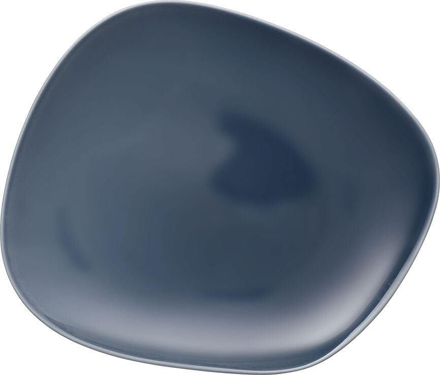 Organic Turquoise Assiette Plate