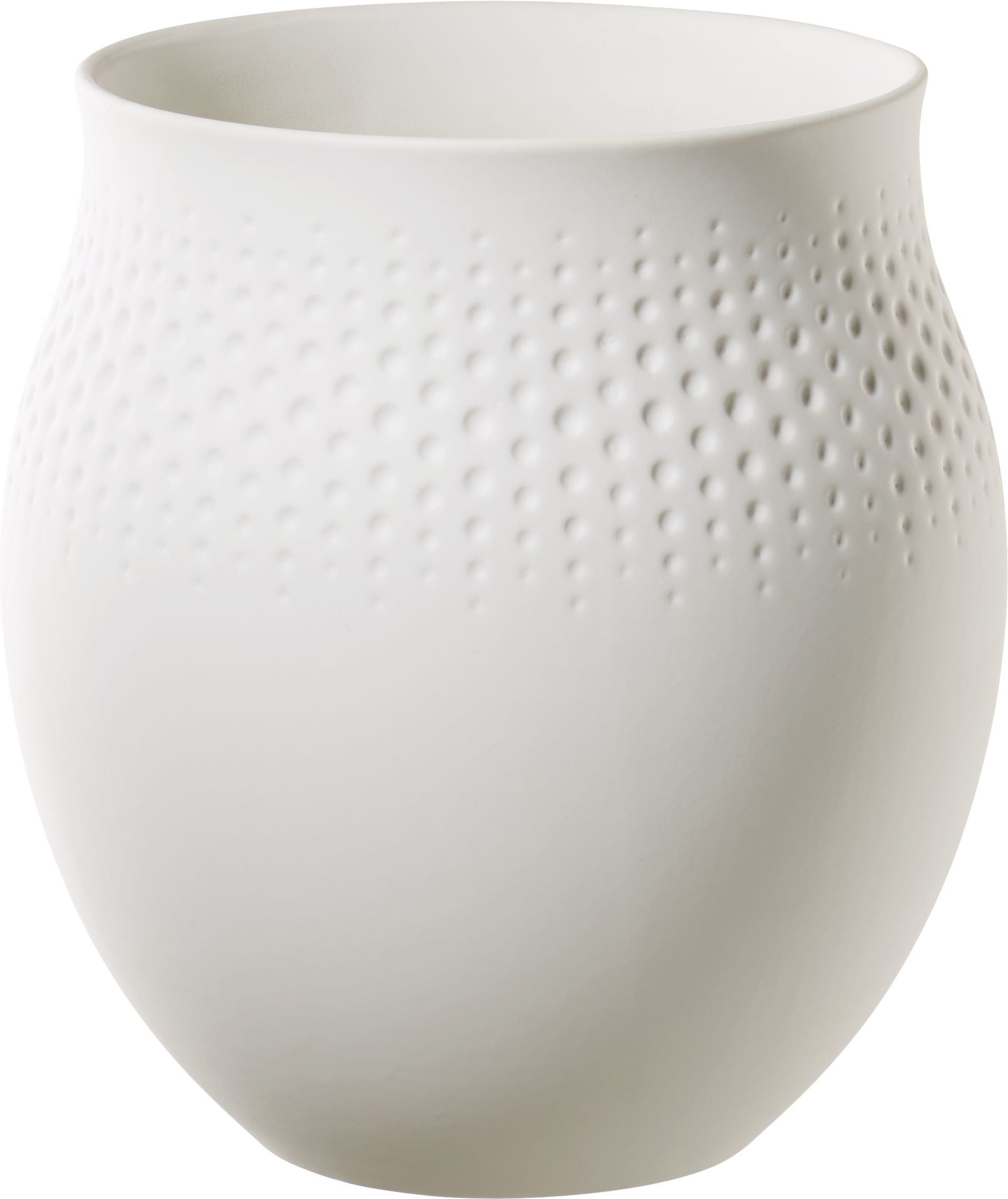 Perle Manufacture Collier Blanc Vase 16,5 cm