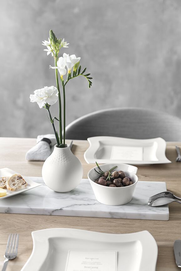 Perle Manufacture Collier Blanc Vase 20 cm