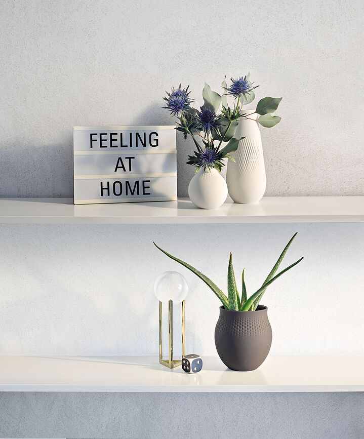 Perle Manufacture Collier Noir Vase 20 cm