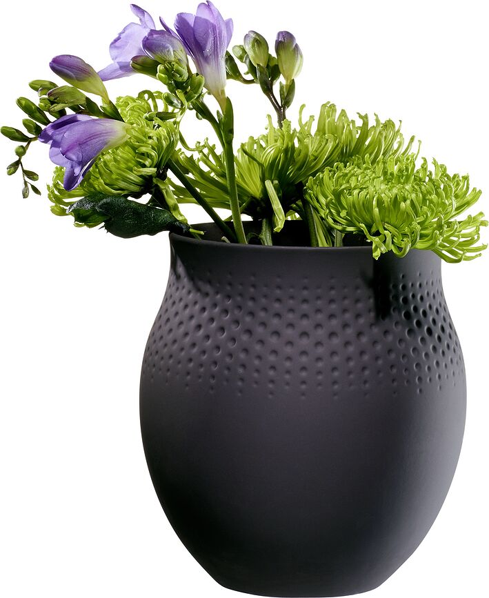 Perle Manufacture Collier Noir Vase 20 cm