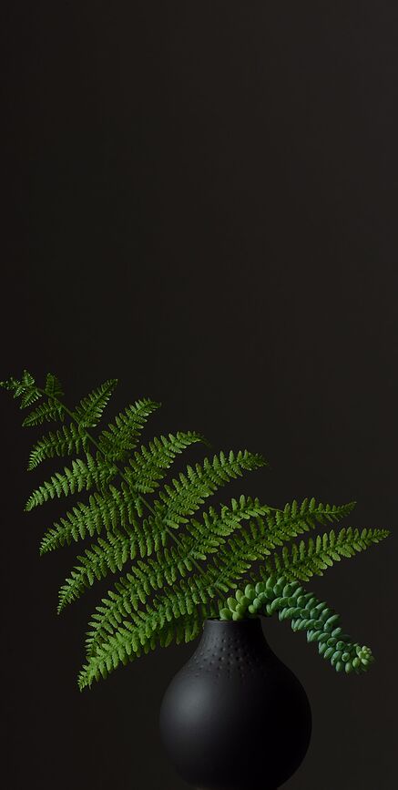 Perle Manufacture Collier Noir Vase 20 cm