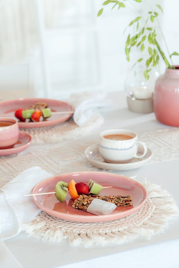 Perlemor Coral Assiette à dessert, 24 cm