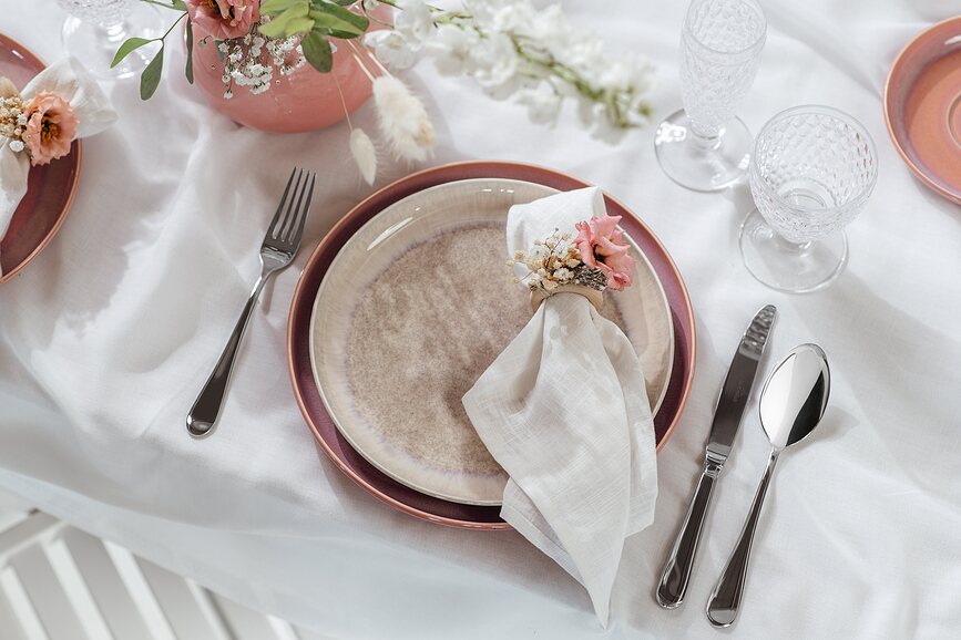 Perlemor Coral Assiette plate 27 cm