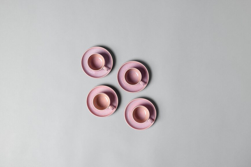 Perlemor Coral Podstavek za skodelico za espresso