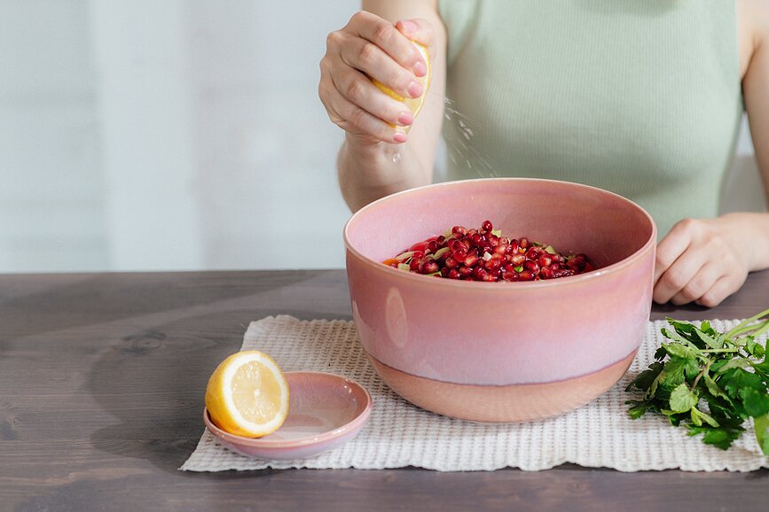Perlemor Coral Skleda, 22,5 cm