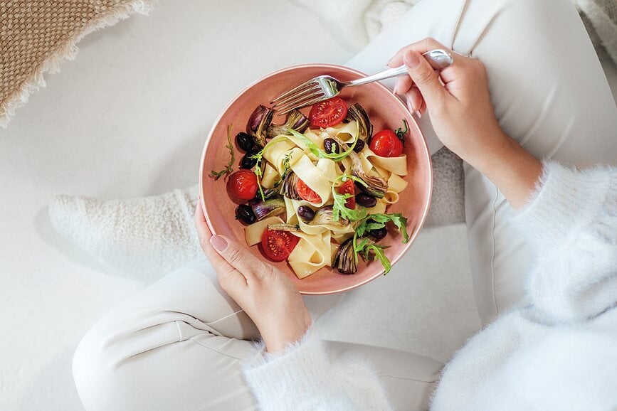 Perlemor Coral Skleda za testenine, 22 cm