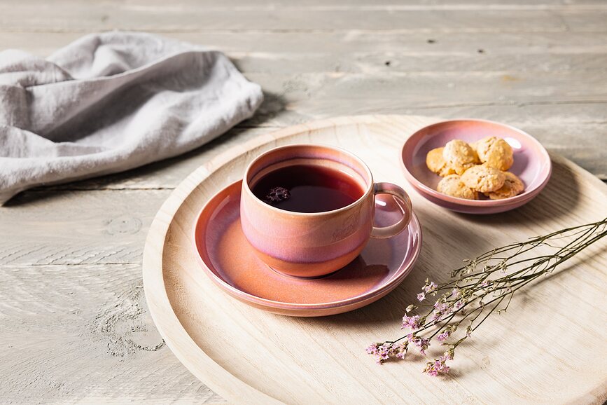 Perlemor Coral Soucoupe pour tasse à café