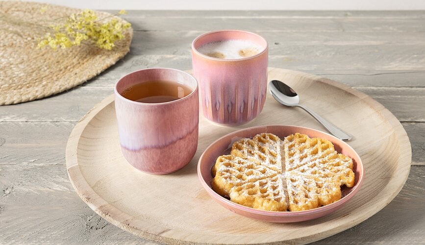 Perlemor Coral Tasses 350 ml, Lot de 2