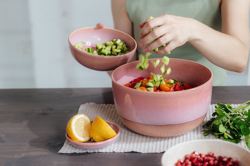 Perlemor Μπολ, 17 εκ., κοραλί