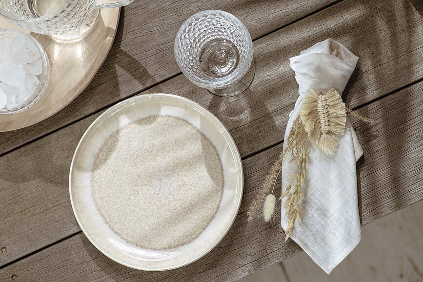 Perlemor Sand Assiette à Déjeuner, 24 cm