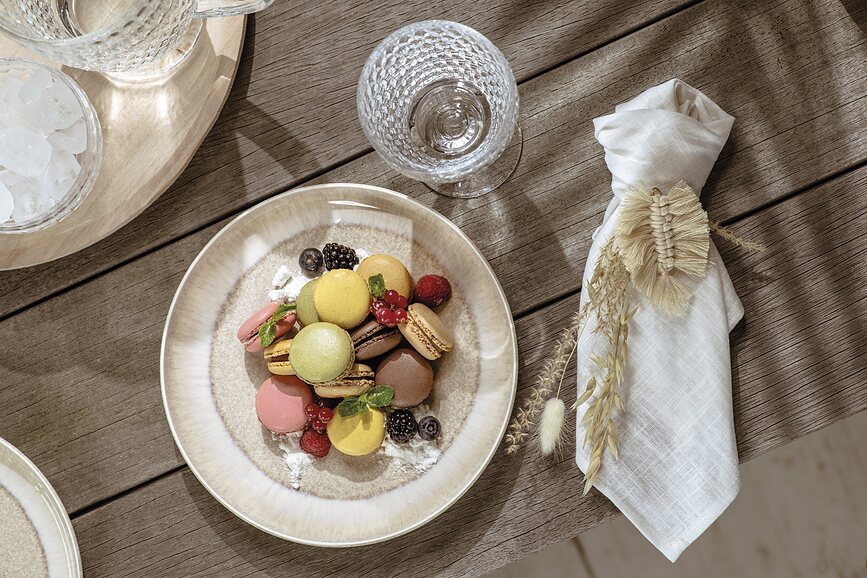 Perlemor Sand Assiette à Déjeuner, 24 cm