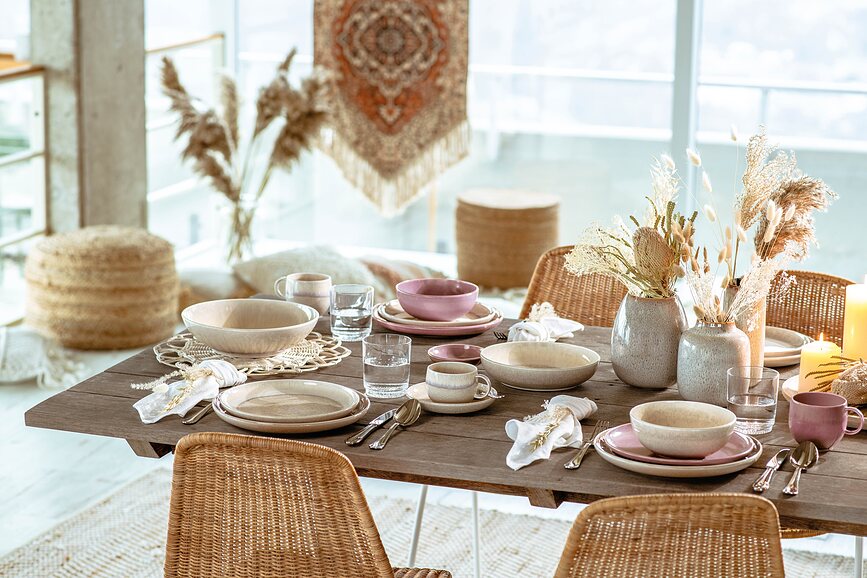 Perlemor Sand Bol pour pâtes, 22 cm