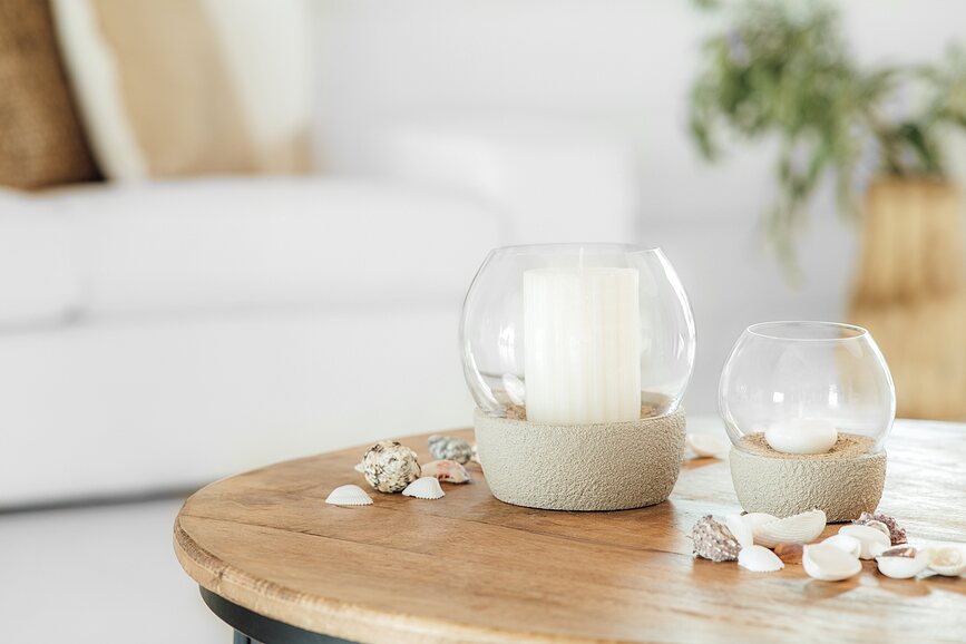 Perlemor Sand Home Lanterne, 16 cm