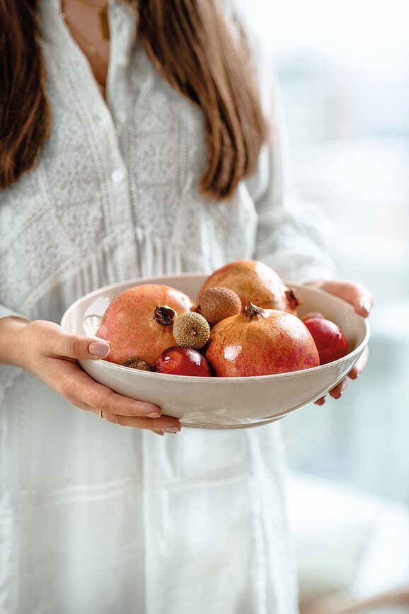 Perlemor Sand Saladier bas, 26 cm