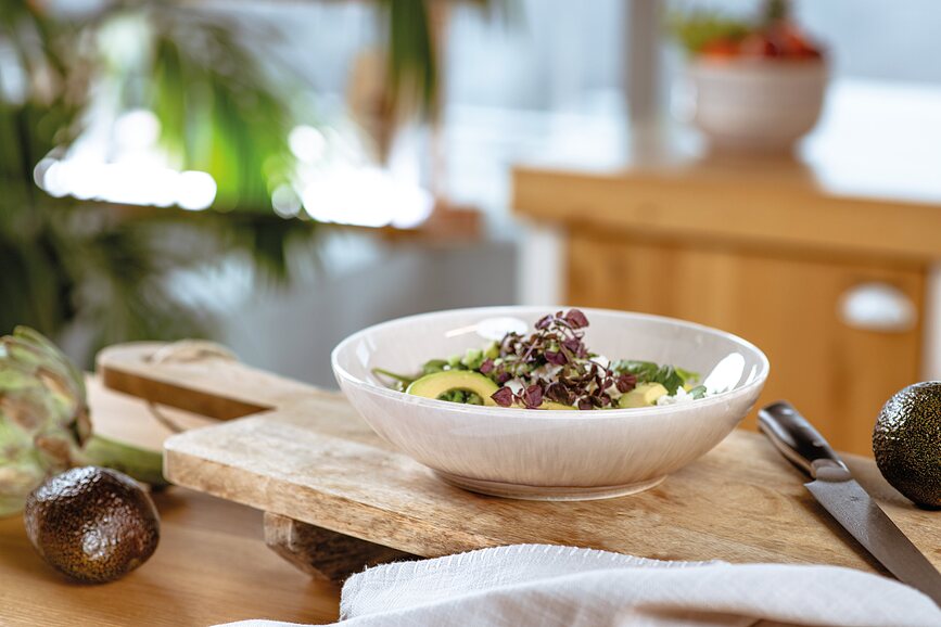 Perlemor Sand Skleda nizka, 26 cm