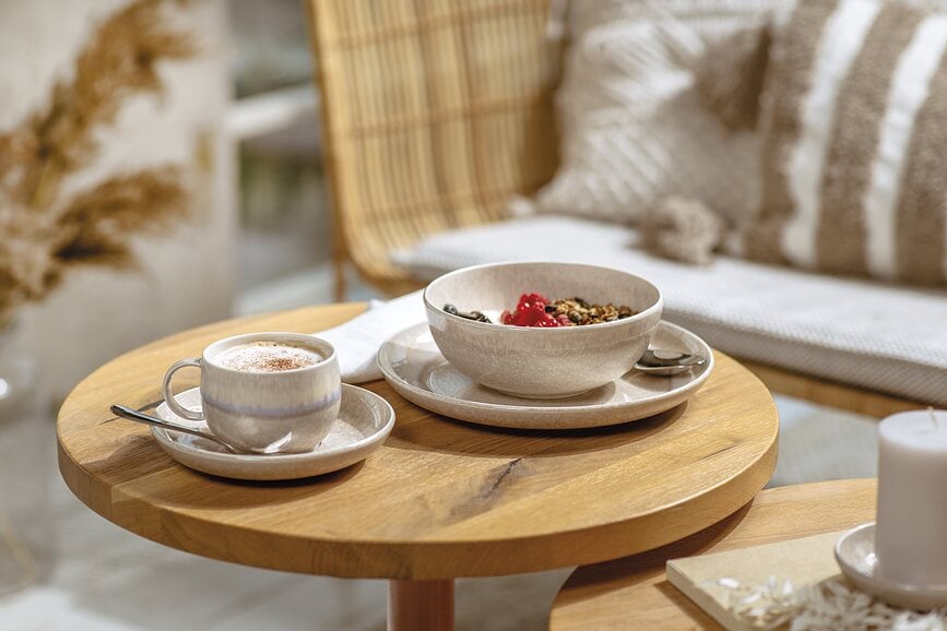 Platillo para taza de café Perlemor Sand