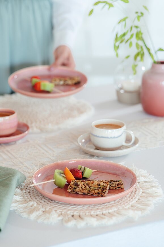 Platillo para taza de café Perlemor Sand