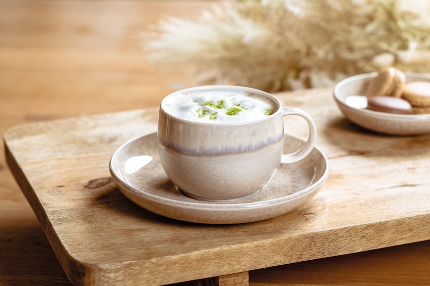 Platillo para taza de café Perlemor Sand