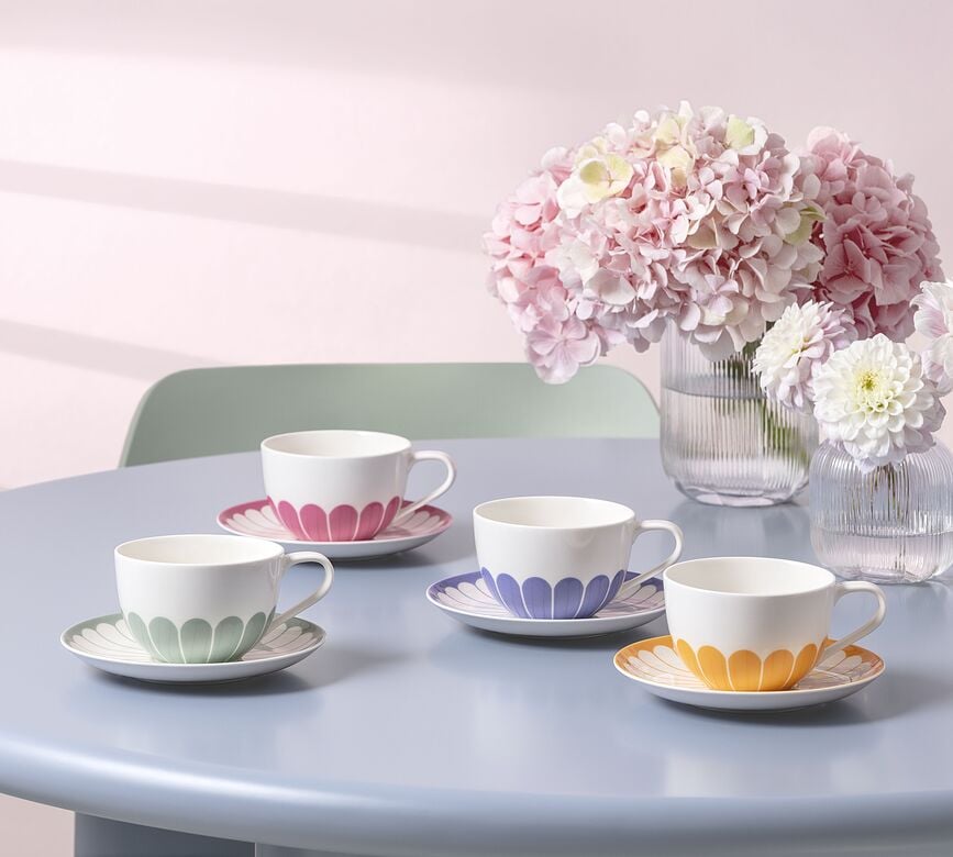 Platillo para taza de capuchino Fleur Vert