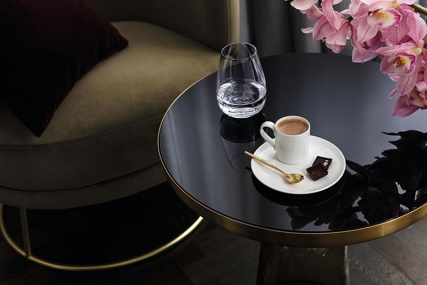 Platillo para taza de espresso MetroChic Blanc