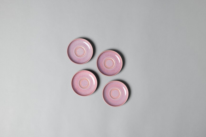 Platillo para Taza de Espresso Perlemor Coral