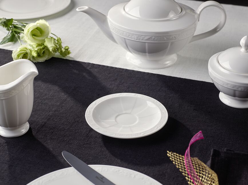 Platillo White Pearl, para taza de espresso