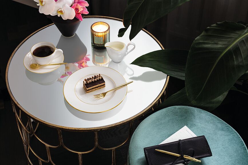 Plato de Desayuno Anmut Gold, 22 cm