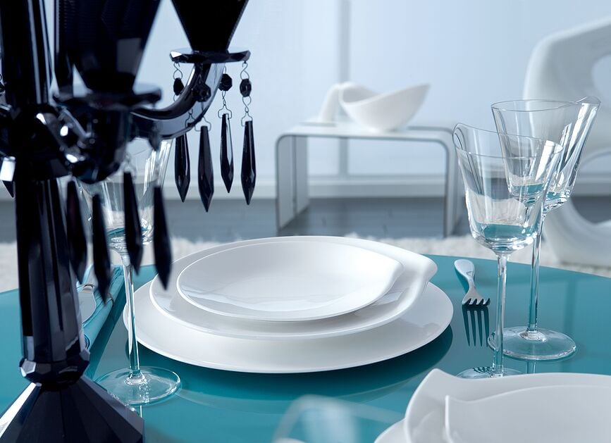 Plato de Desayuno Flow, 22 x 23 cm