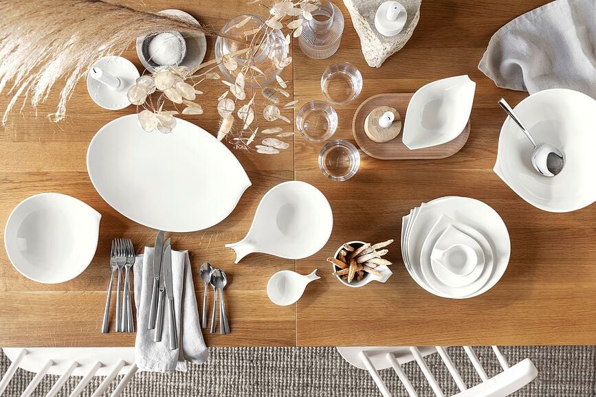 Plato de Desayuno Flow, 22 x 23 cm