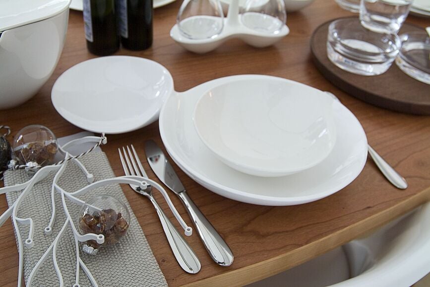 Plato de Desayuno Flow, 22 x 23 cm