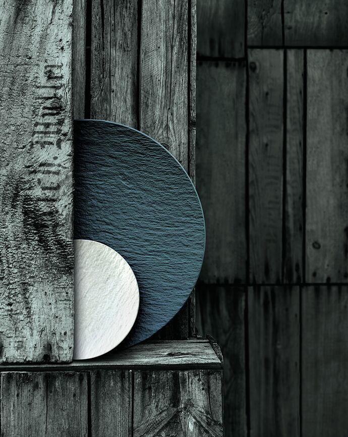 Plato de Desayuno Manufacture Rock Blanc, 22 cm, con rebaje