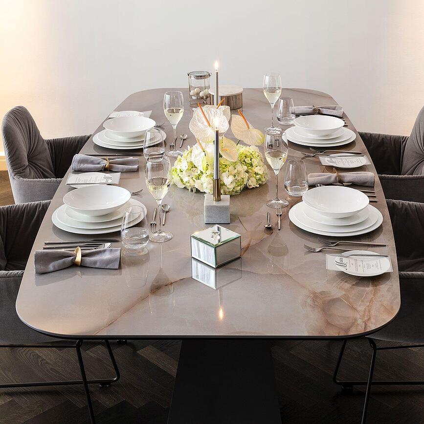 Plato de Desayuno MetroChic Blanc, 22 cm