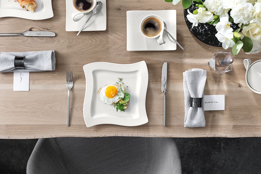 Plato de Desayuno NewWave, cuadrado, 24 cm