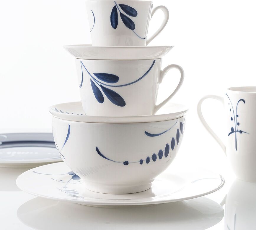 Plato de Desayuno Old Luxembourg Brindille, 22 cm, azul