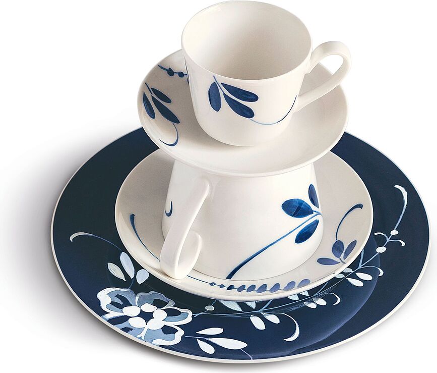 Plato de Desayuno Old Luxembourg Brindille, 22 cm, azul