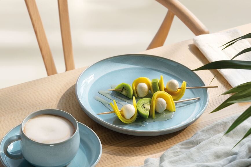 Plato de desayuno Perlemor Aqua 24 cm