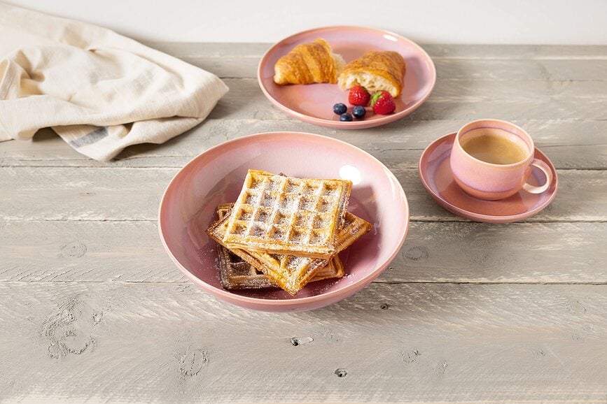 Plato de Desayuno Perlemor Coral, 24 cm