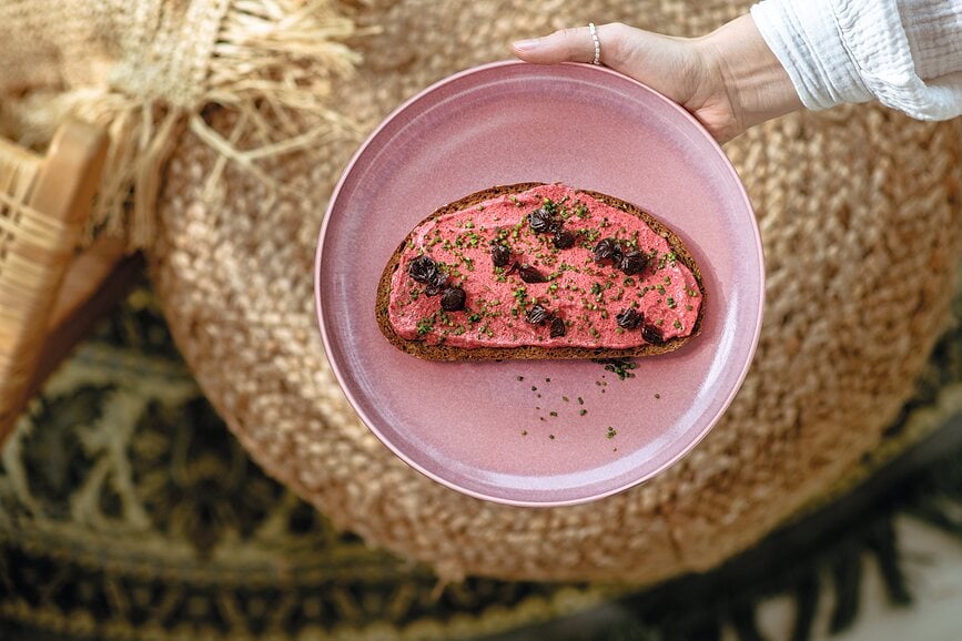 Plato de Desayuno Perlemor Coral, 24 cm