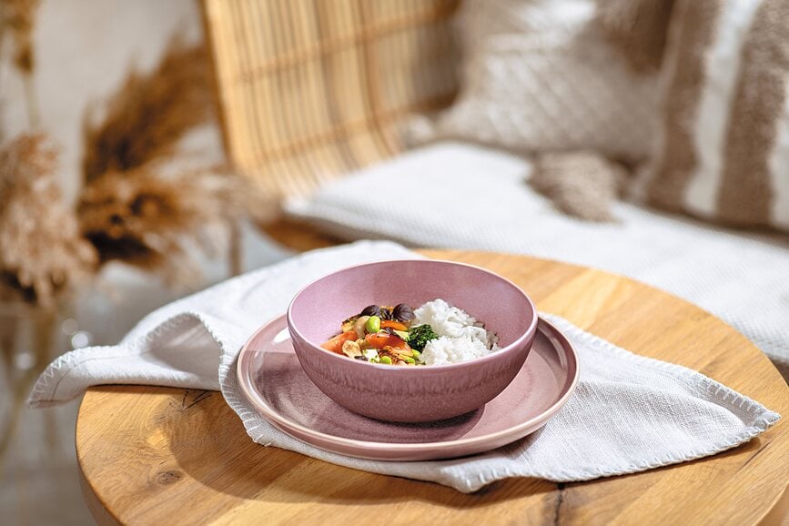 Plato de Desayuno Perlemor Coral, 24 cm